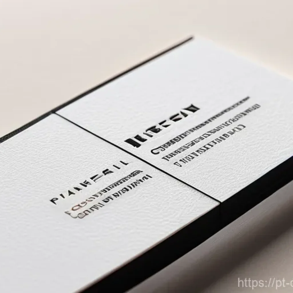 인쇄 디자인 후가공 - **Prompt:** A close-up shot of an elegantly designed business card being held between the thumb and ...